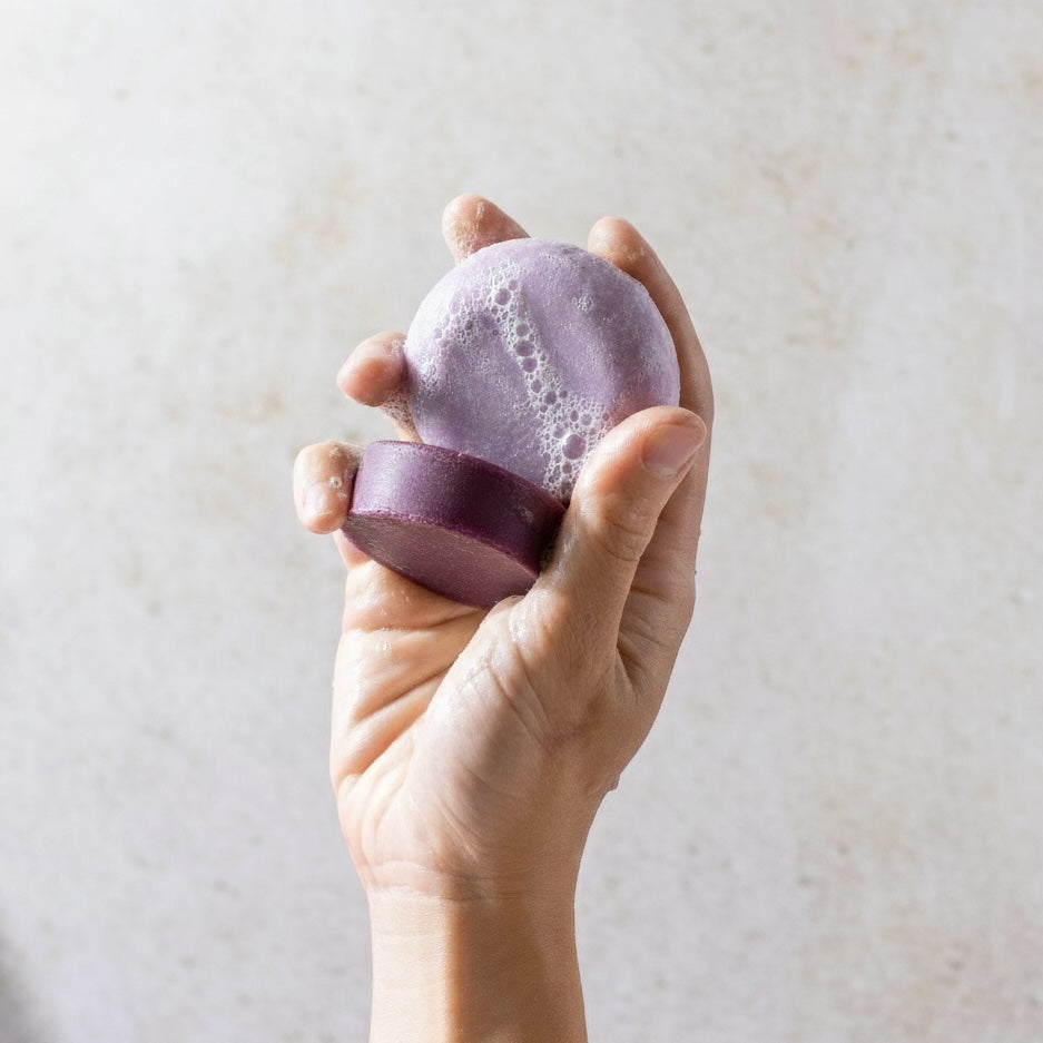 Szampon W Kostce Dla Dojrzałych Włosów - Purpurowa Bryza