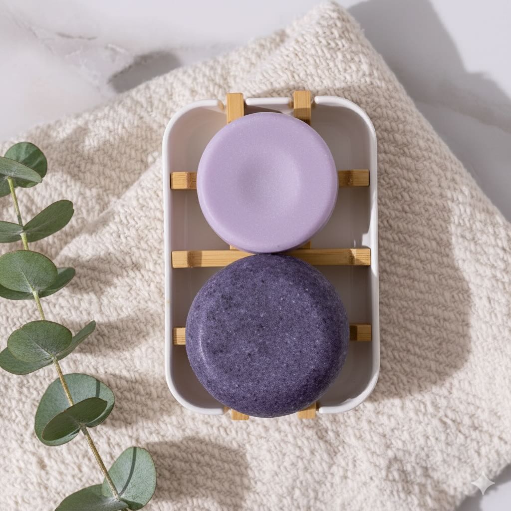 Szampon W Kostce Dla Dojrzałych Włosów - Purpurowa Bryza